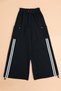 Girls' Sweatpants with Elastic Waistband and Striped Cuffs and Stoppers - 3