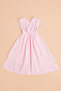 Shoulder-Tie Buttoned Girls' Muslin Dress - 2
