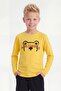 Round Neck Printed Detailed Boys' Long Sleeve Sweatshirt - 3
