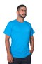 Company-Specific Printed Single Jersey Crew Neck T-Shirt Turquoise - 2