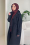 Woné Hooded Trench Coat with Large Pockets - Black - 5