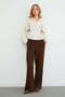 Beli Lace-Up Pocketed Muslin Fabric Trousers