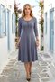 Gray Zipper Dress