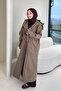 Woné Hooded Trench Coat with Large Pockets - Mink - 6