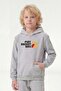 Hooded Print Detailed Boys' Sweatshirt with Kangaroo Pocket - 4