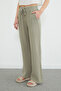Beli Lace-Up Pocketed Muslin Fabric Trousers - 7
