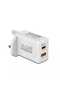 65W GaN II Home Charger with 1C & 1A Ports, White - 2