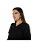 زي طبي سكراب ردائي أسود نسائي - 3
