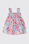 Baby Girl Floral Patterned Pink Dress - 2