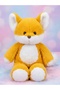 Baby Fox Plush Toy with Shorts 45cm Furry Soft Fabric Sleeping Companion Plush Doll - 2