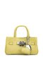 Women's Faux Leather Yellow Handbag
