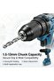 25V Lithium-Ion Power, 1800 RPM, 55Nm High Torque Output Brushless Cordless Drill Set - 5