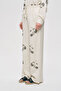 Women's Natur Beaded Embroidered Palazzo Trousers - 3