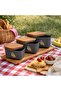 3-Pack Black Storage Container