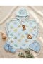 100% Muslin Poncho - Blue Boy's Poncho - Pool & Beach Poncho