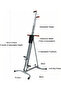جهاز تسلق الدرج القابل للطي والتعديل، معدات لياقة بدنية عمودية للصالة الرياضية المنزلية وتمارين الكارديو. - 5