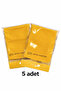 Glasses Cleaning Cloth Microfiber Cloth 15X18 cm 5 Pieces Yellow - 2