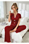 Summer Cotton Pajama Set with Bow Detail