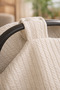 100% Cotton Single Ecru Knitted Pique Stroller Cover - 4