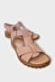 Orthopedic Sole Comfortable Velcro Women's Sandals Beige - 2