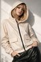 Women's Stone Water Resistant Windproof Crinkle Fabric Hooded Raincoat - Windbreaker - 4