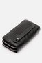 Lina Genuine Leather Croco Portfolio Handbag Double Zipper Model Black - 5