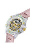 Mens Pink Clear Multi-function Watch - 4