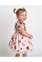 Lily Co Strawberry and Rabbit Patterned Girl's Dress - 3