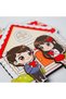 Mdf Keychain Hanger – Uv Printing Home-Themed Decorative Key Hanger with Couple Figures - 4