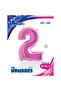 Foil Number Balloon 100 cm Fuchsia 2 - 3