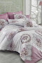 Double Ranforce Duvet Cover Set 100% Cotton Şimal Pink - 2