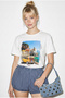 Women's White 100% Cotton Italy Themed Printed Premium Design T-Shirt 1008 60282054