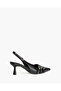 LOW HEEL SLING BACK IN BLACK - 2