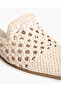 BRAIDED FLAT MULE IN NATURAL - 2