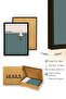 Minimalist Sailboat Painting with Black Wooden Frame - Seascape |   Huhu1336 - Single Table Black Frame - 3