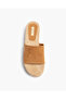 SUEDE WEDGE MULE IN CAMEL - 5