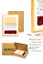 Natural Wood Framed Abstract Patterned Painting - Pastel Tones |   Huhu1376 - 3