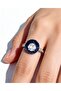 Midnight Spark Halo Ring - 2