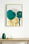 Natural Wood Framed Abstract Painting I Huhu1400