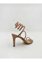 MEDIUM HEELED SANDALS IN NUDE - 3
