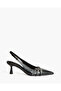 LOW HEEL SLING BACK IN BLACK