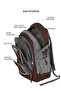 Para John School Backpack 14-20" Polyester Durable Student Bag with Strong Zipper - 4