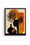 Black Wooden Framed Abstract Painting I Huhu1248 - Single Painting Black Frame - 2