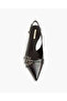 LOW HEEL SLING BACK IN BLACK - 3