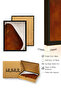 Natural Wood Framed Abstract Patterned Painting - Brown and White |   Huhu1291 - 3