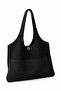Women's Knitted Casual Shoulder Bag Summer Unlined Steel Mesh Bag 2403 Black - 2