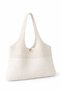 Women's Knitted Casual Shoulder Bag Summer Unlined Steel Mesh Bag 2403 Ecru - 2