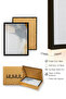 Natural Wood Framed Abstract Patterned Painting - Pastel Tones |   Huhu1329 - 3