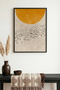 Natural Wood Framed Abstract Painting I Huhu1278