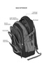 Para John School Backpack 14-20" Polyester Durable Student Bag with Strong Zipper - 4